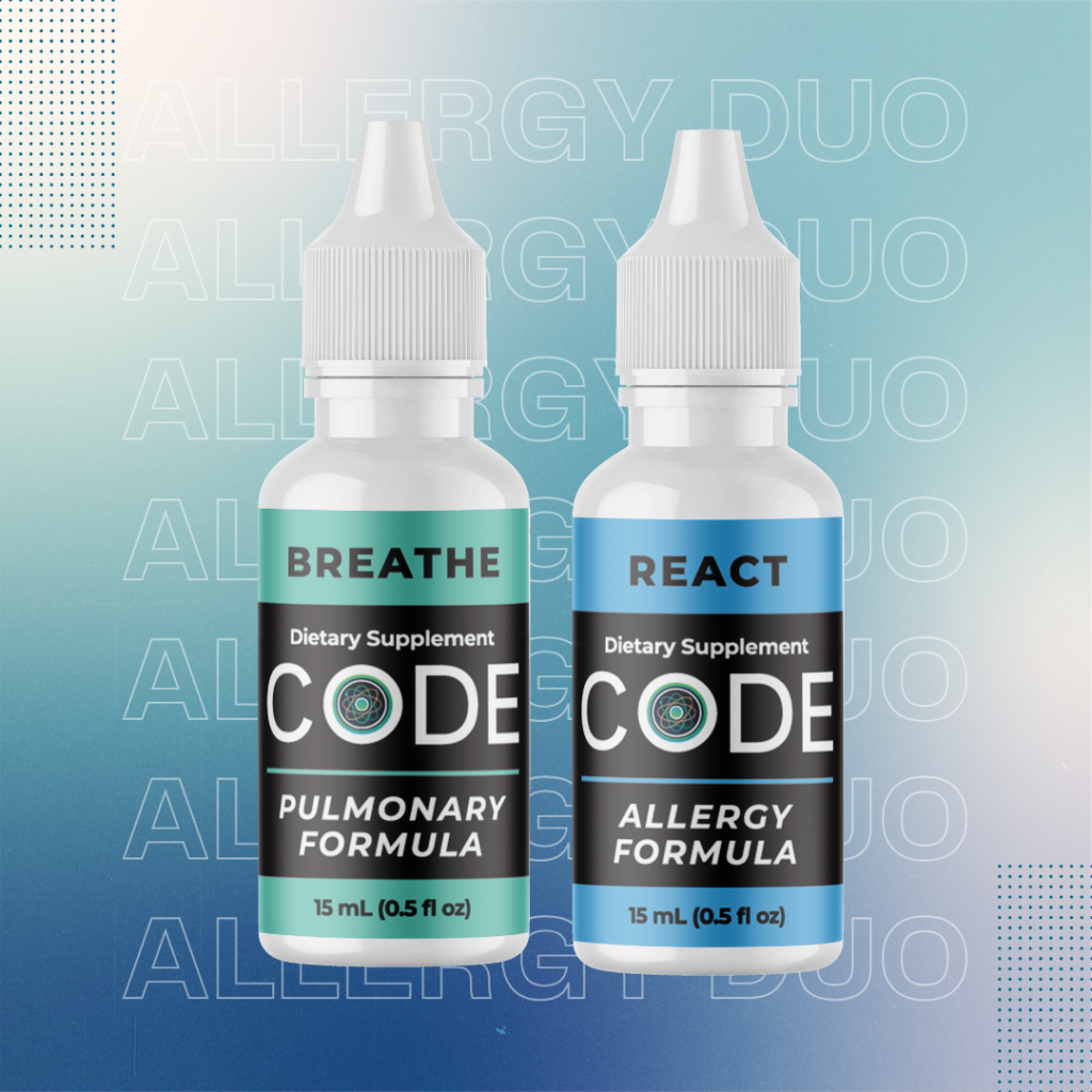 Allergy Duo Typography Breath & React