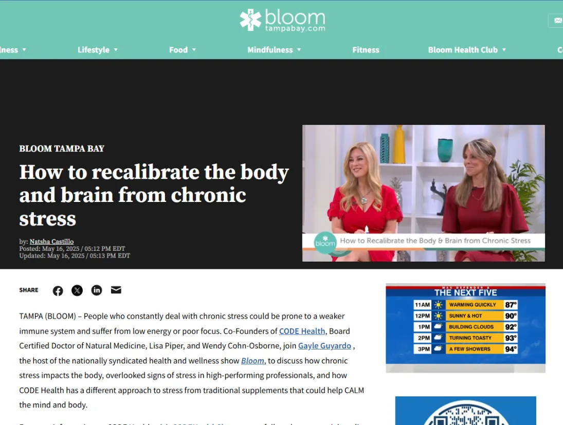 Code Health Bloomtv 05 16 25