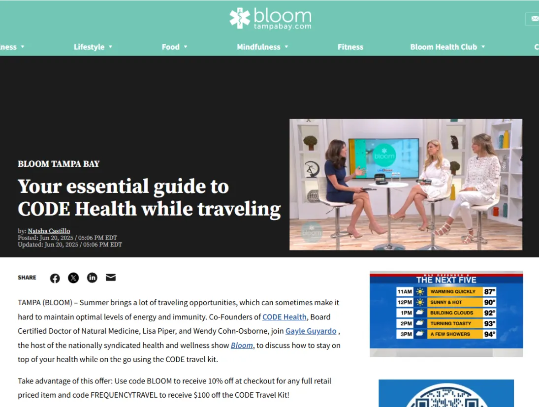 Code Health Bloomtv 06 25 25