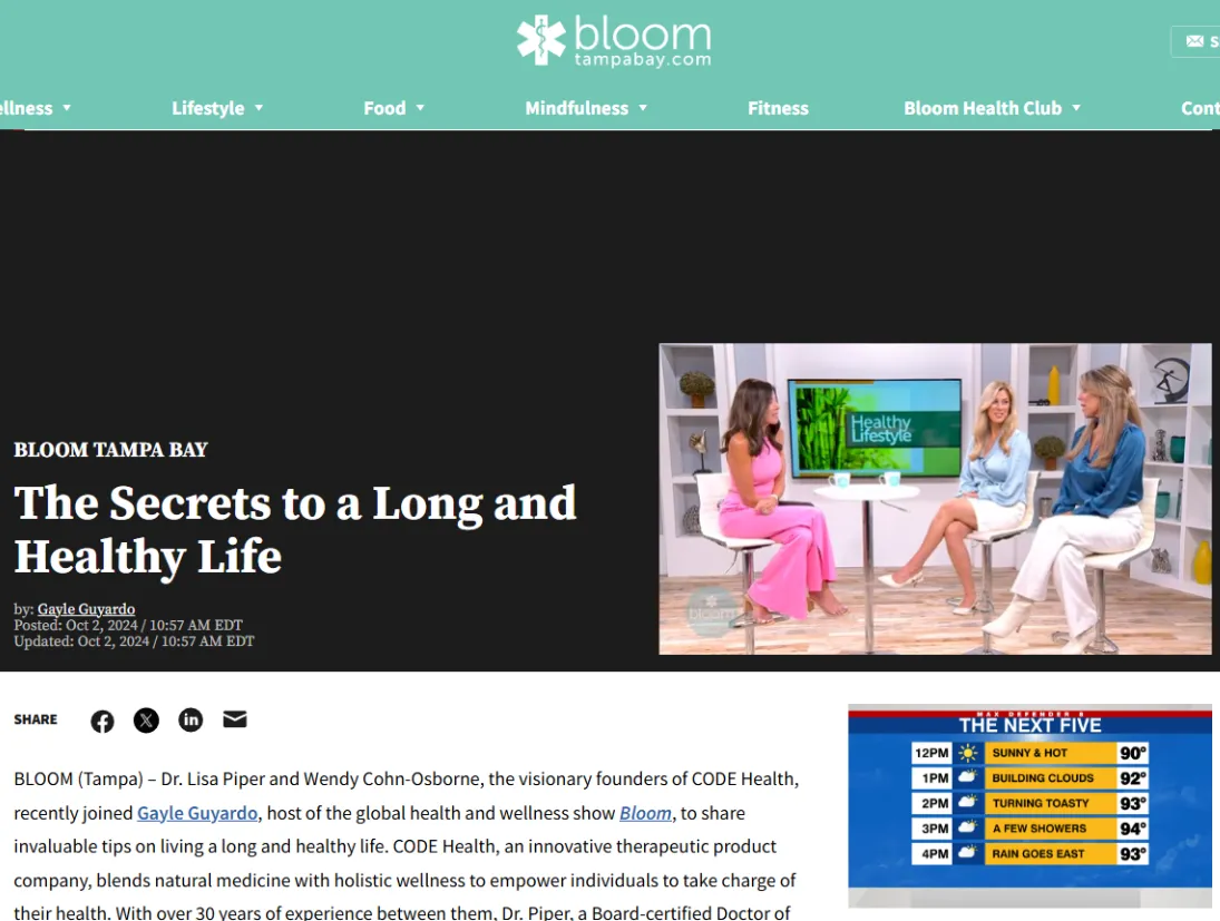 Code Health Bloomtv 10 02 24
