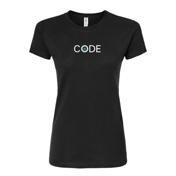 Code Health Clothes Womens Tshirt Black