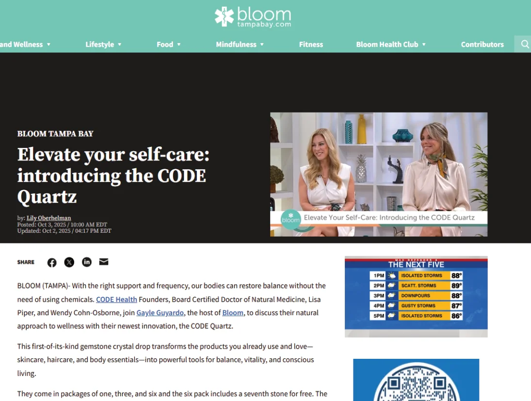 Code Health Bloomtv Oct2025