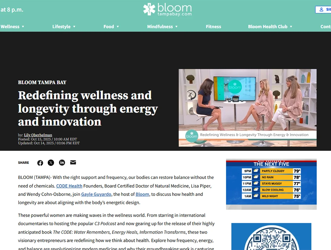 Code Health Bloomtv Oct20252