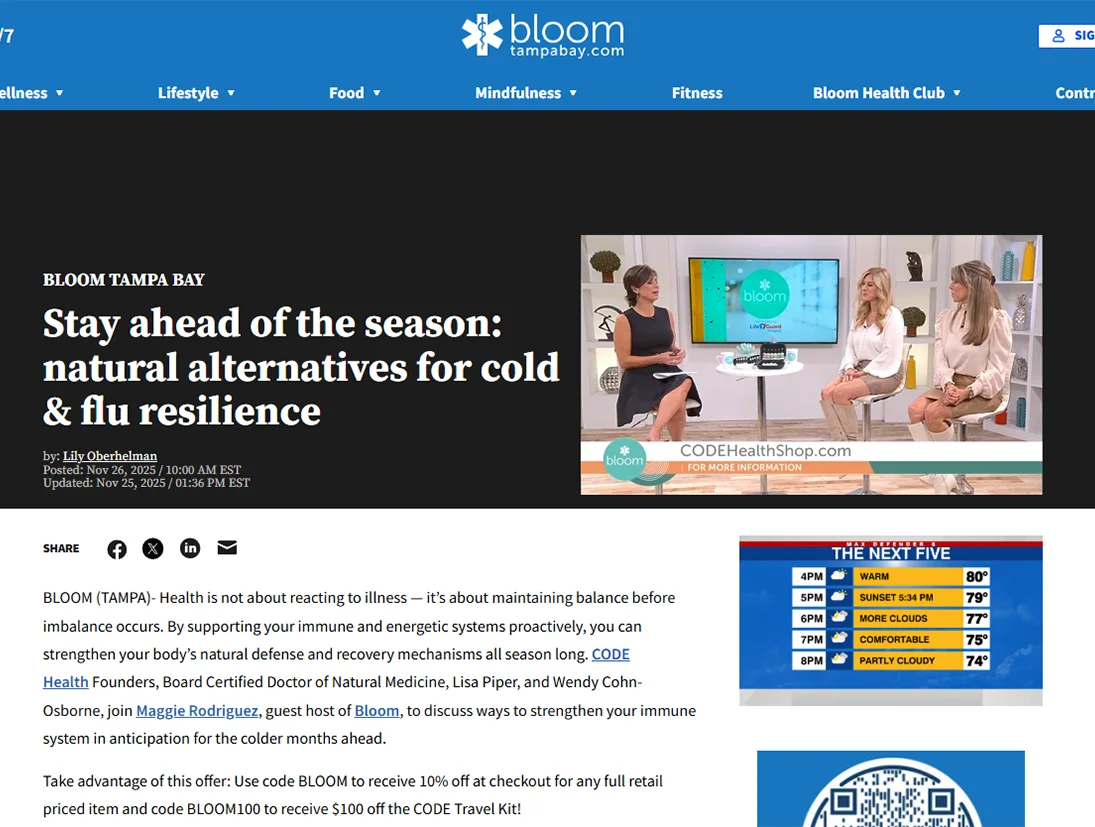 Code Health Bloomtv Nov2025
